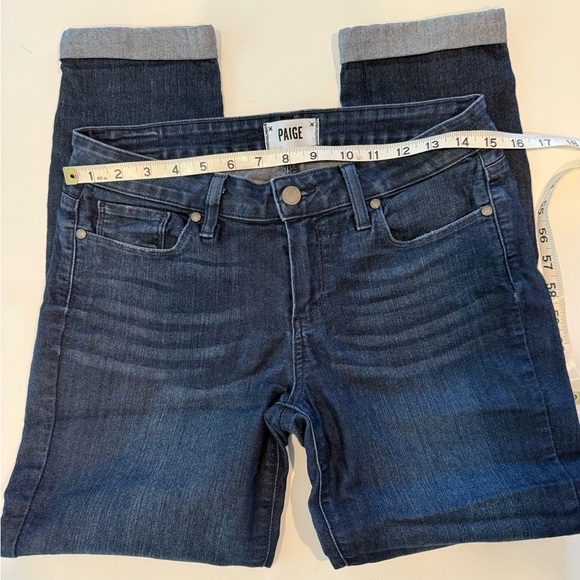 PAIGE Denim - PAIGE WOMENS DARK WASH KYLIE CROP ANKLE JEANS SIZE 28